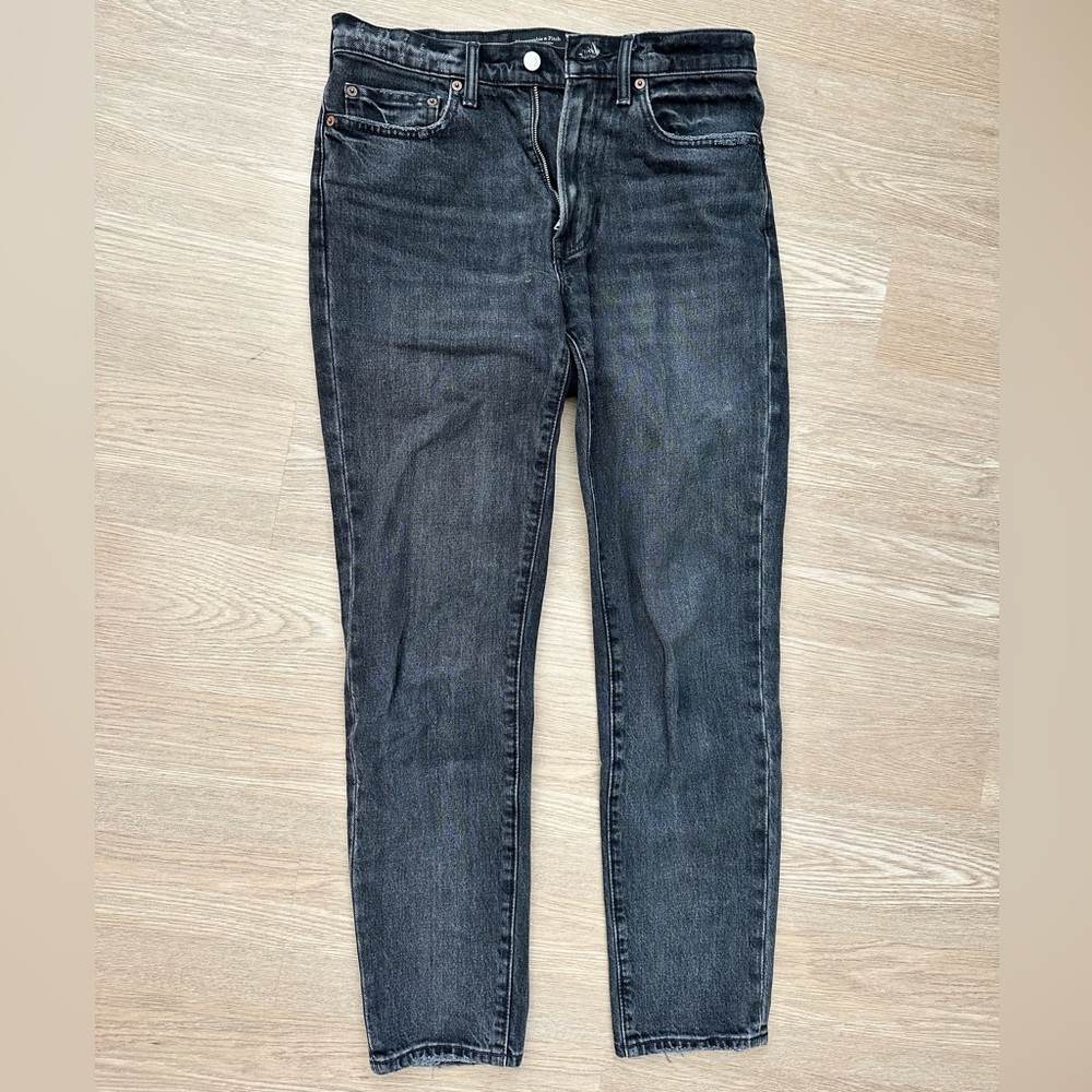 Abercrombie & Fitch Men's Vintage Stretch Slim Jeans Charcoal